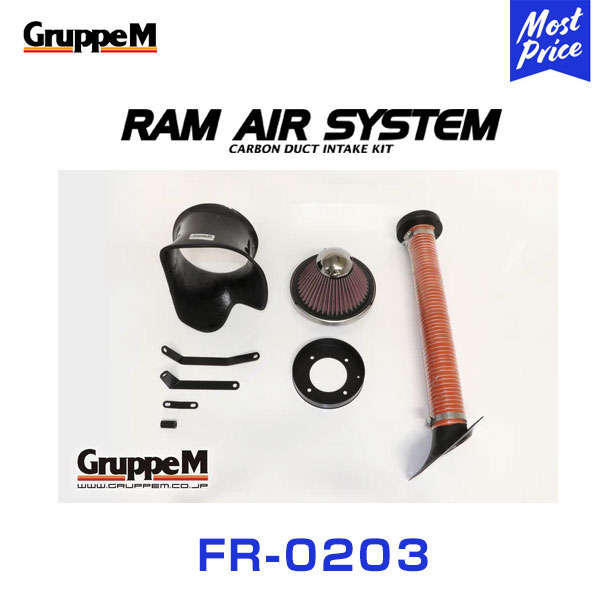 GruppeM M s ラムエアシステム ニッサン スカイライン SKYLINE CPV35 NA 2003 2007 〔FR 0203〕 RAM AIR SYSTEM | K N エアインテーク カーボン :grpm fr 0203 00:モーストプライス