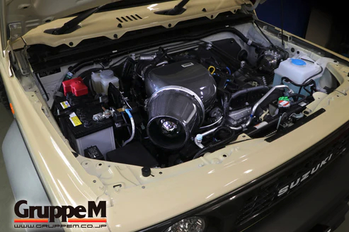 GruppeM M's ラムエアシステム スズキ ジムニーシエラ JIMNYSIERRA JB74W NA 2018- 〔FR-0613〕 RAM  AIR SYSTEM | K&N エアインテーク カーボン