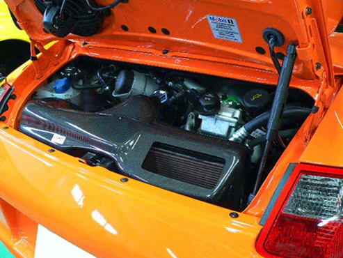 GruppeM M's ラムエアシステム PORSCHE 911 996 GT3/GT3 RS 1999-2006 〔FRI-0141〕 RAM AIR SYSTEM | K&N グループエム カーボン エアクリーナー｜mostprice｜02