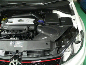 GruppeM M's ラムエアシステム VOLKSWAGEN GOLF 6 1KCCZ GTI TURBO 211PS 2009-2013  〔FRI-0200〕 RAM AIR SYSTEM | K&N カーボン エアクリーナー