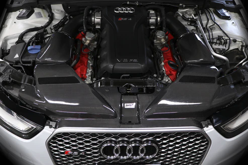 GruppeM M's ラムエアシステム AUDI RS4 8KCFSF V8 2013-2018 〔FRI-0217〕 RAM AIR SYSTEM  | K&N グループエム カーボン エアクリーナー