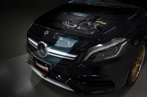 GruppeM M's ラムエアシステム MERCEDES BENZ A-CLASS 176052 AMGA45TURBO 2013-2018 〔FRI-0406〕 RAM AIR SYSTEM | K&N カーボン エアクリーナーの画像