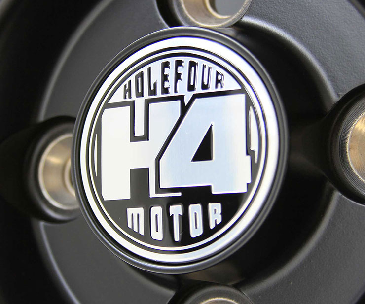 H4 MOTOR X1 エイチフォーモーター エックスワン 12インチ 4.00B 43 4-100 ブラックxリムポリッシュ ホイール1本 |  10スポーク オフロード アルミホイール