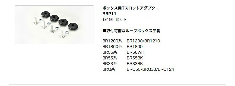 カーメイト ルーフボックス イノー inno オプション メモリークランプセット 〔BRP9〕 4個1セット :cmt-brp9:モーストプライス -  通販 - Yahoo!ショッピング