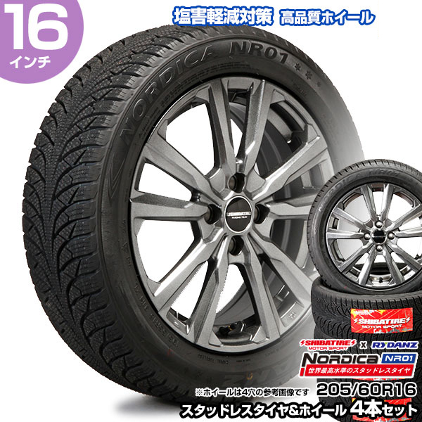 205/60R16 16インチ SHIBATIRE シバタイヤ レイダン ノルディカ NR01 