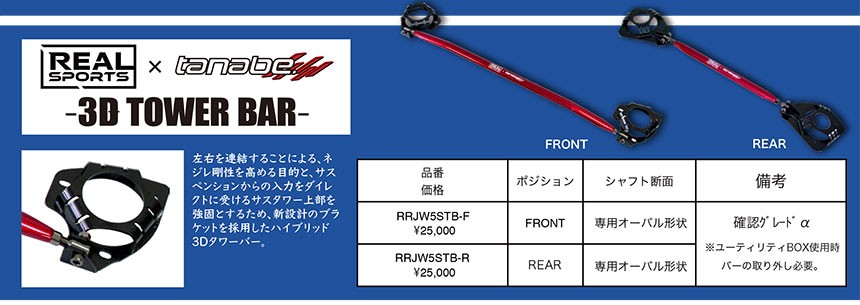 REAL SPORTS x TANABE リアルスポーツ タナベ クロスブレース CROSS