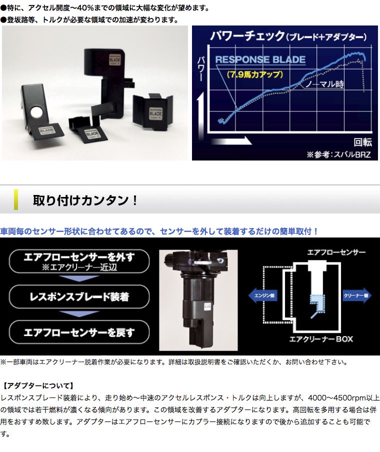 シエクル Siecle レスポンスブレード ノア・ヴォクシー ZRR80G 3ZR-FAE