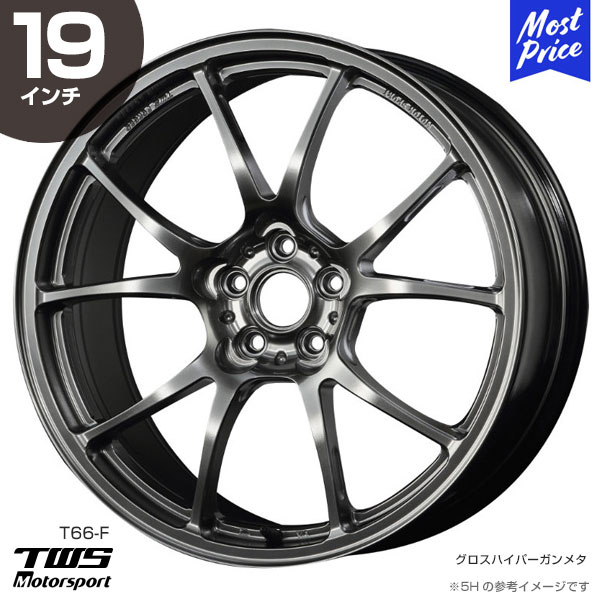 TWS Motorsport T66-F 19インチ 8.5J 35 5-114.3 グロスハイパー