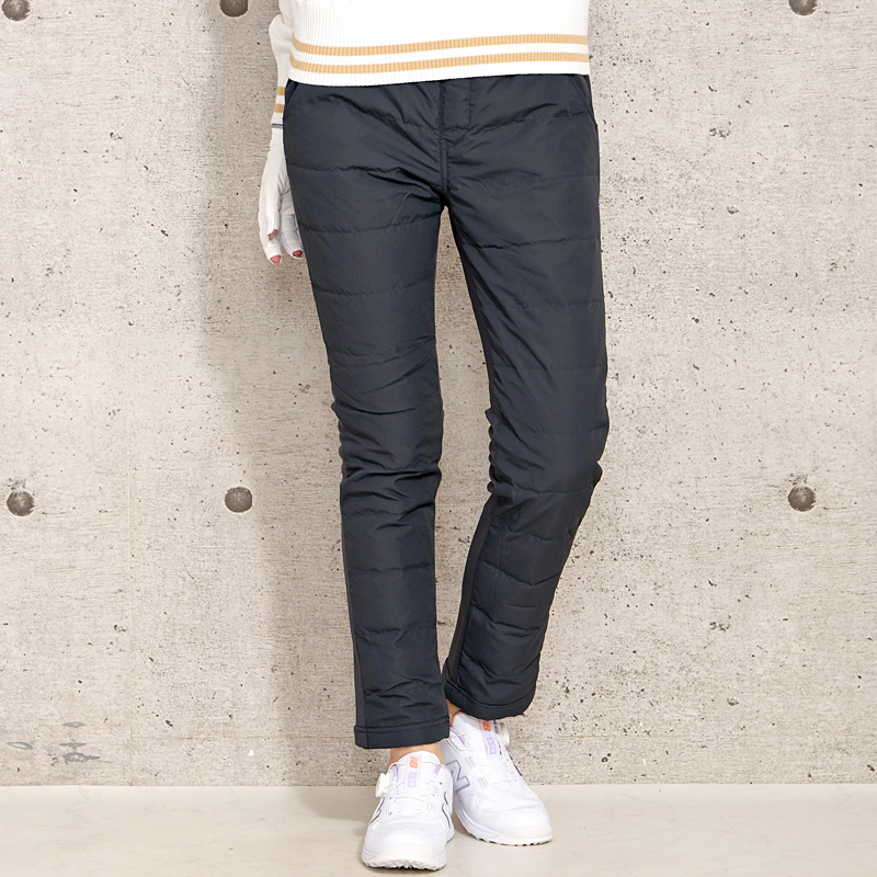 ダウンパンツ レディース ゴルフパンツ 暖裏起毛 ゴルフウェア