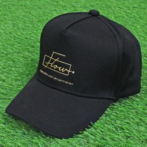 ゴルフ キャップ メンズ ゴルフウェア 帽子 立体ロゴ ローキャップ ベースボールキャップ コットン...