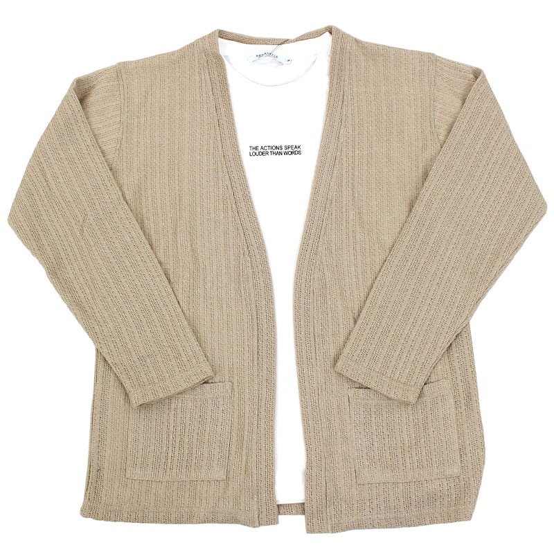 カーディガン メンズ 2点セット 長袖 アンサンブル 半袖ロゴtシャツ付き レース調ジャガードニット カットソー 無地 春新作 春服 N Tops 1 Most 人気メンズ服通販のmostshop 通販 Yahoo ショッピング