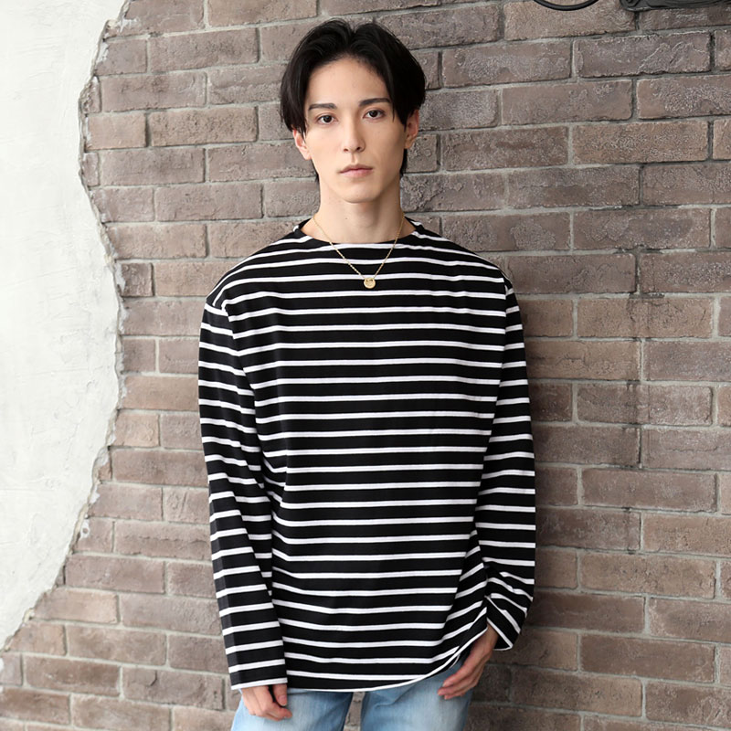 ロングTシャツ メンズ 長袖 Tシャツ ワイドシルエット ヘビーウェイト