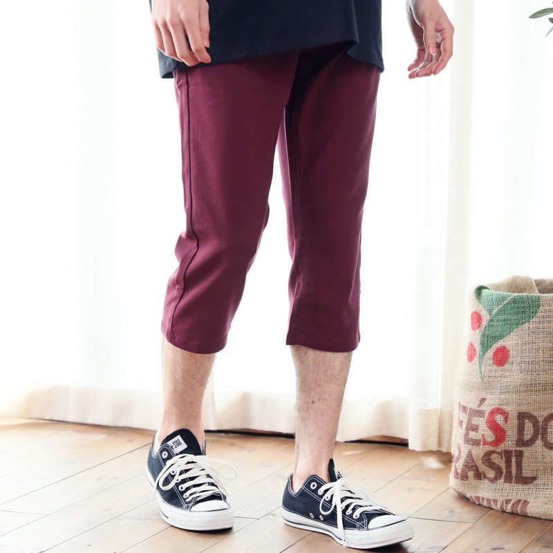 クロップドパンツ メンズ ストレッチ ハーフパンツ チノパン