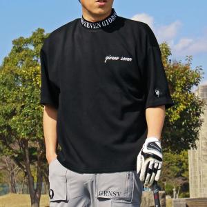 ゴルフウェア モックネックシャツ メンズ GIORNO SEVEN ジョルノセブン ワイドシルエット...