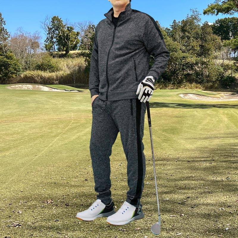 ゴルフウェア セットアップ メンズ 上下セット ジャージ ゴルフパンツ