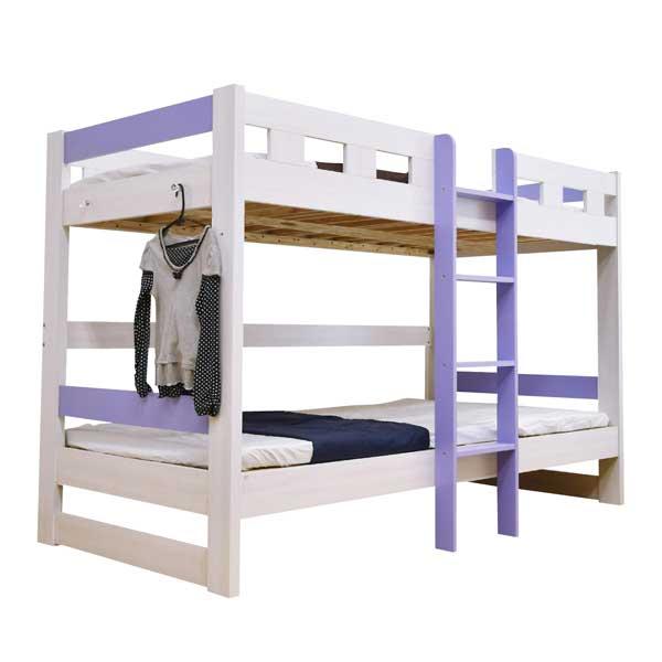 2段ベッド 二段ベッド 耐荷重500kg ロータイプ2段ベッド 8色対応 限定色 ハンガーフック シンプル設計 コンパクト ローシェンEX2(本体のみ)-ART｜mote-kagu｜02