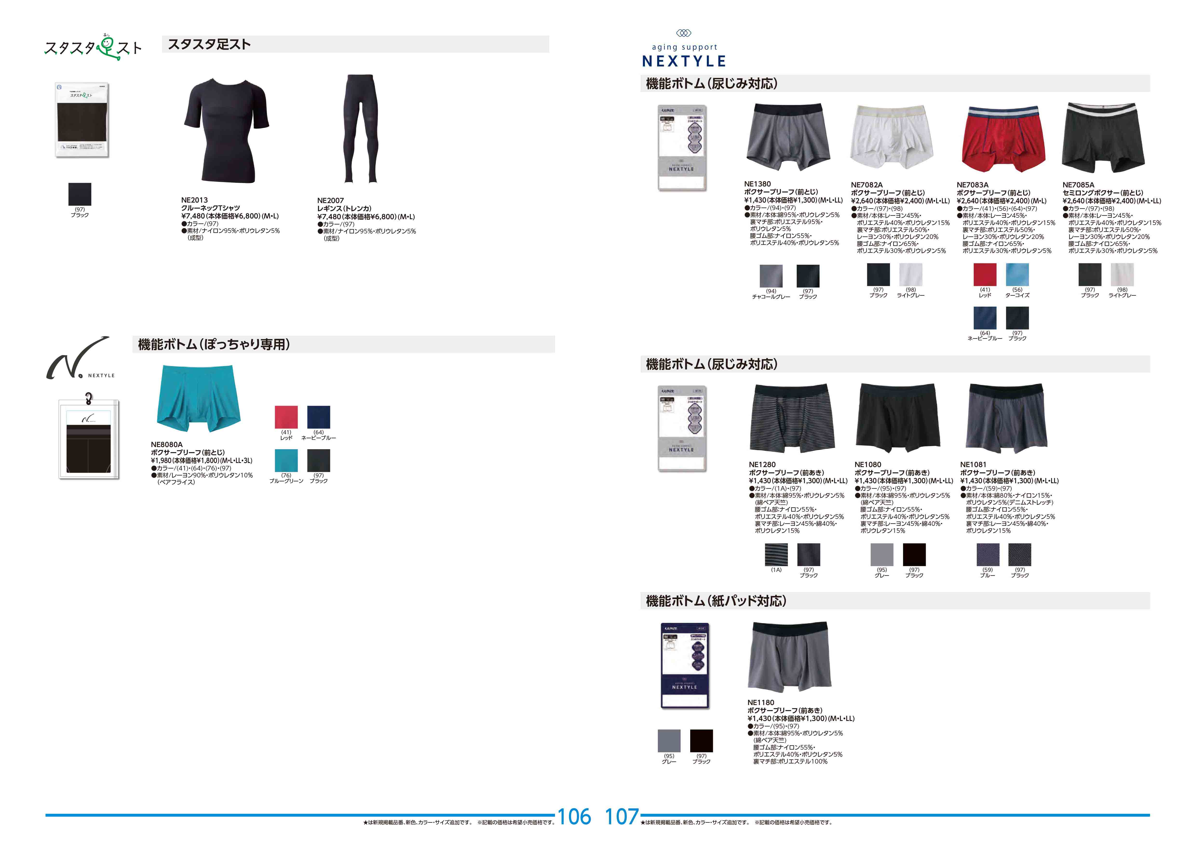 GUNZE（グンゼ） 3枚セット NEXTYLE 機能ボトム 尿じみ対応 ボクサー