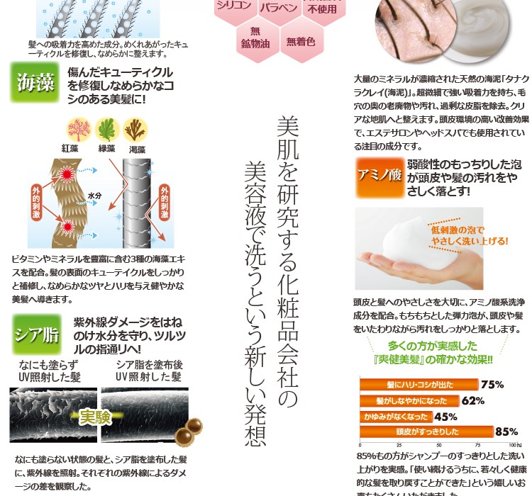 トリートメント ノンシリコン 頭皮 ハリ コシ 弱酸性 ヒアルロン酸 シ