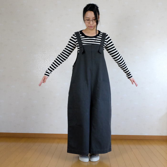 tumugu(ツムグ)ブロークンツイル 2WAYサロペット TB20421【PIN