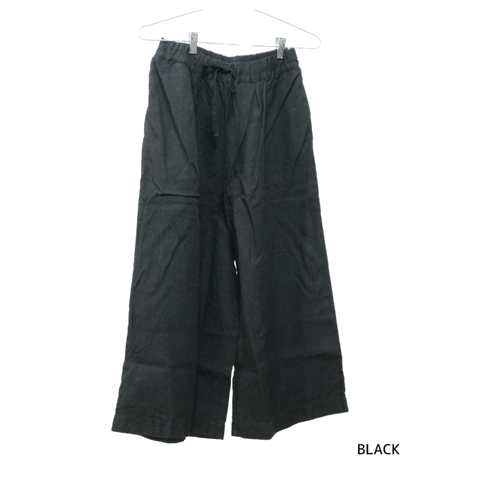 ガーゼ　リネンルーミーパンツ ガーゼ Gauze# ナチュラルドライリネン シン ルーミー パンツ