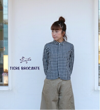 TIGRE BROCANTE(ティグルブロカンテ)インディゴギンガムチェック
