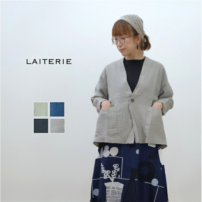 LAITERIE(レイトリー) リユールリネン Vネックカーディガン LBT-106 : lbt-106 : motherヤフー店 - 通販 -  Yahoo!ショッピング