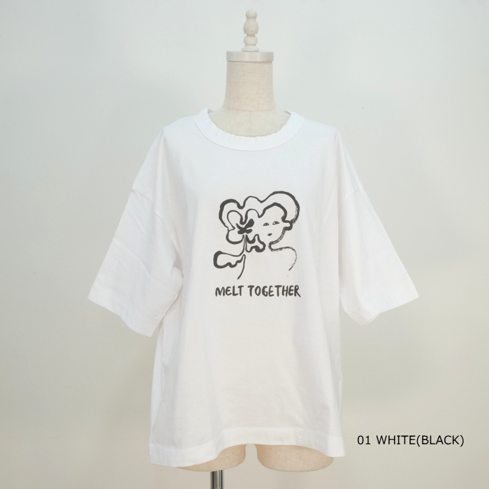 【SALE15%OFF】LAITERIE レイトリー ふわふわ天竺 プリント 5分袖 半袖 Tシャツ LC24104 日本製 レディース SALE15%OFF】LAITERIE レイトリー ふわふわ天竺 プリント 5分袖