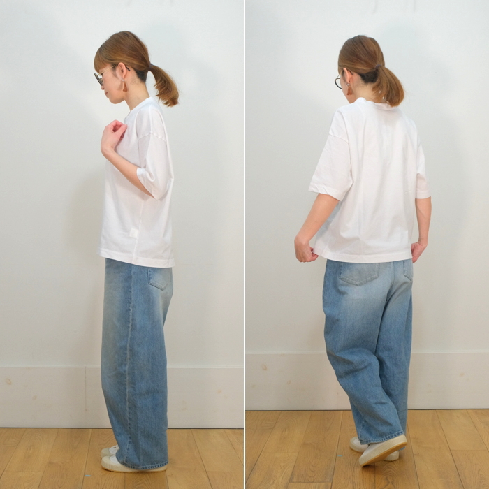 SALE15%OFF】LAITERIE レイトリー ふわふわ天竺 プリント 5分袖