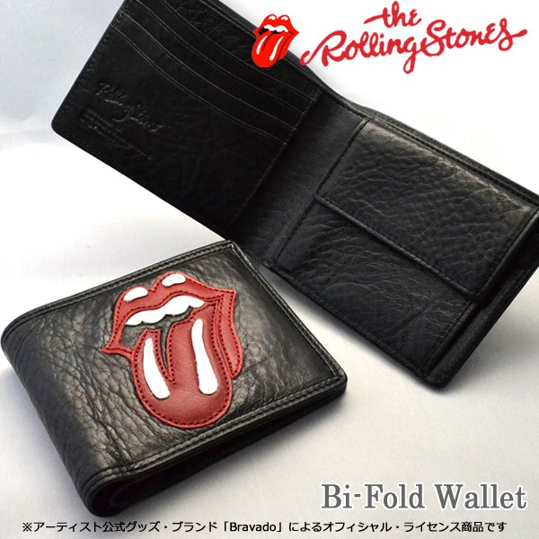『送料無料』 The Rolling Stones/ローリングストーンズ 『Lips&Tongue』 二つ折り 財布 ウォレット メンズ