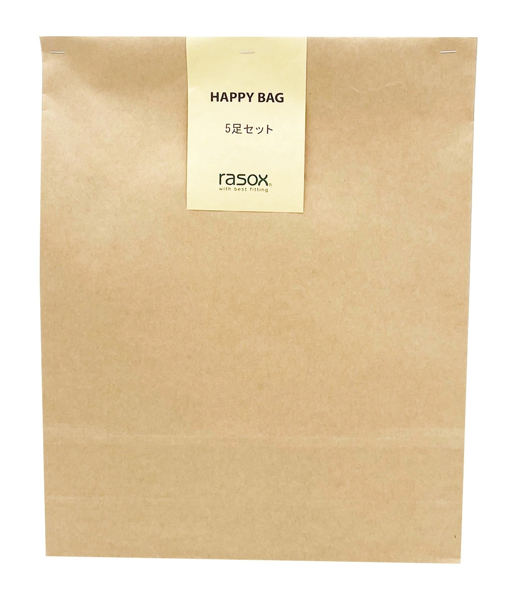 rasox（ラソックス） 福袋 2026 靴下 5足セット ハッピーバッグ ユニ