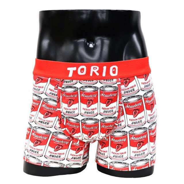トリオ TORIO ボクサーパンツ メンズ M/L/XLサイズ イチゴ缶 トイレットグラフィティ オーガニックコットン  新生活 父の日｜mothers｜02