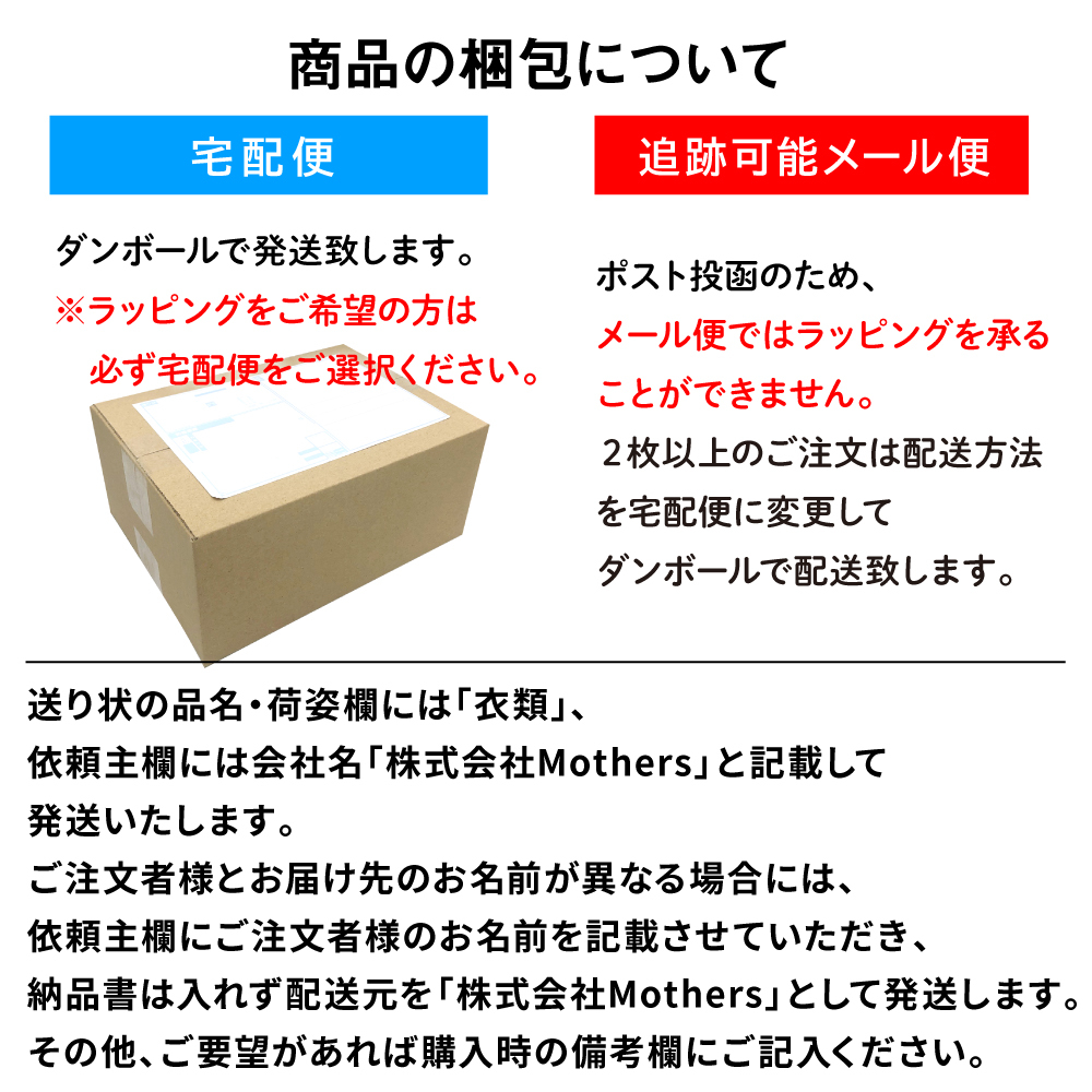 梱包について