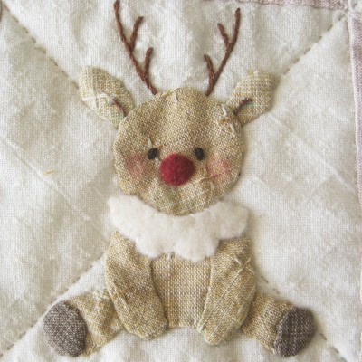 クリスマスモチーフのタペストリーキット 42×42センチ マザーズ