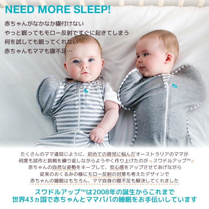 公式 正規品 スワドルアップ バンブーライト 夏用 新生児から寝返りを始めるまで 24~27℃の室温向け