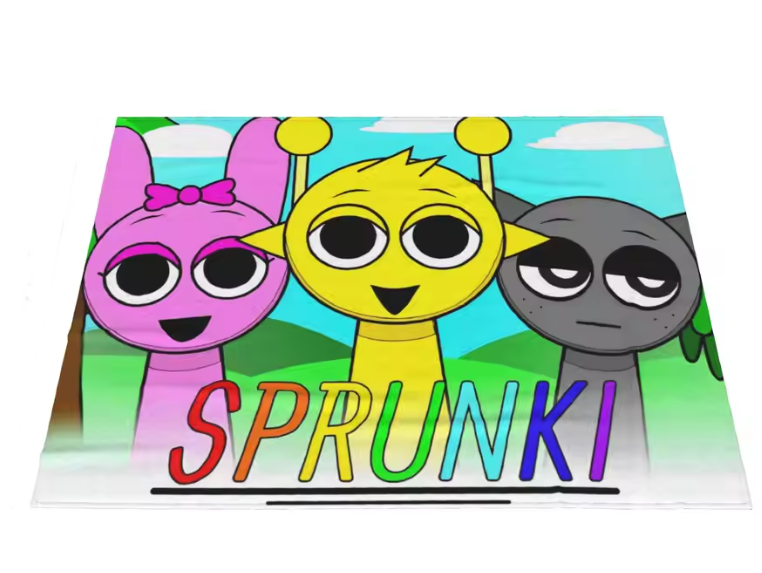 スプランキー ブランケット ひざ掛け 毛布 SPRUNKI ゲーム 音楽