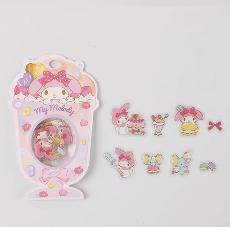 サンリオキャラクター フレークシール 金箔押し シールフレーク ハロー