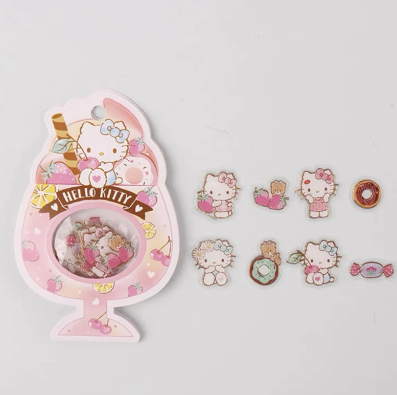 サンリオキャラクター フレークシール 金箔押し シールフレーク ハロー