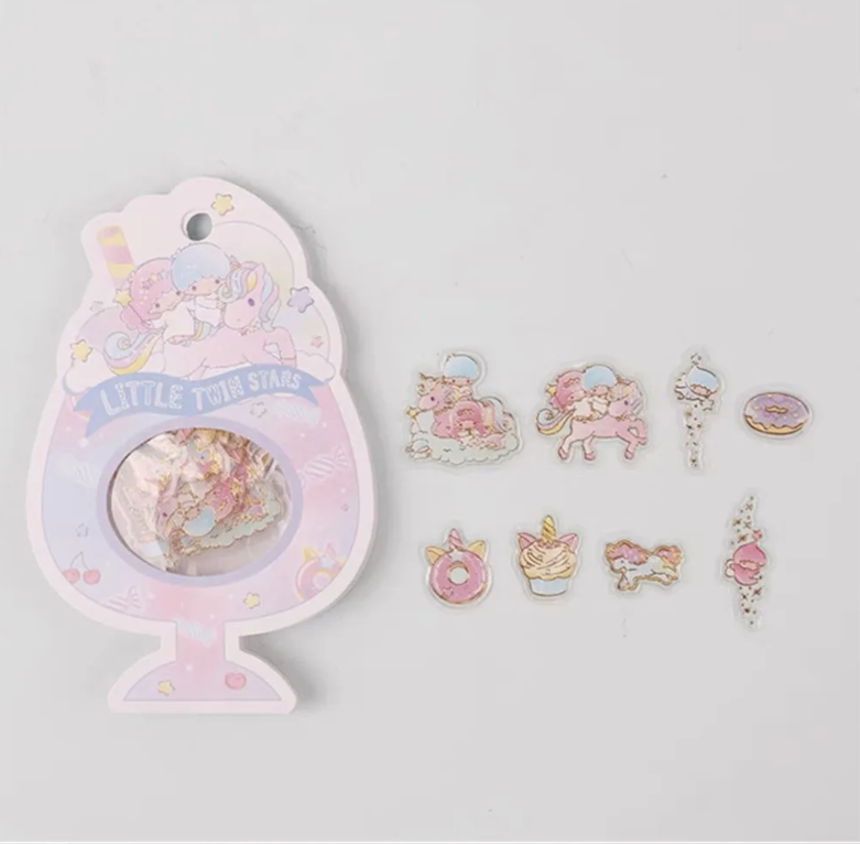 サンリオキャラクター フレークシール 金箔押し シールフレーク ハロー