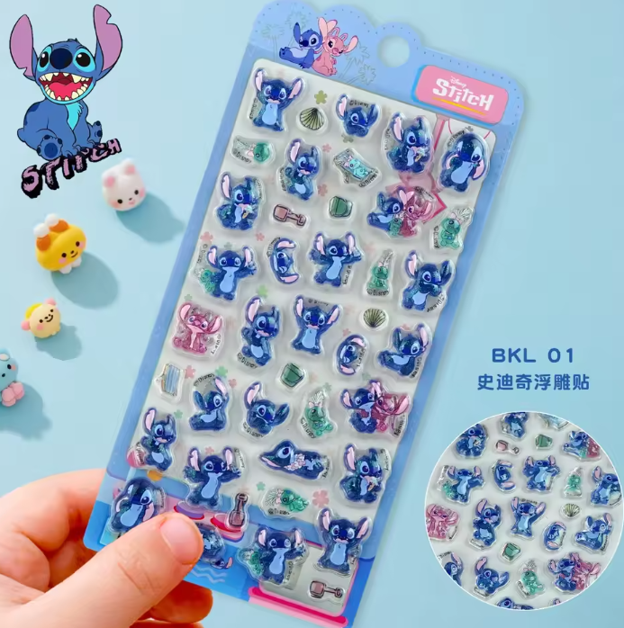 スティッチ ボンボンドロップシール プチドロップ風 ディズニー Disney