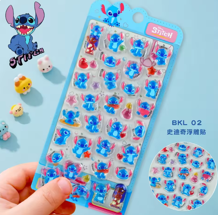 スティッチ ボンボンドロップシール プチドロップ風 ディズニー Disney