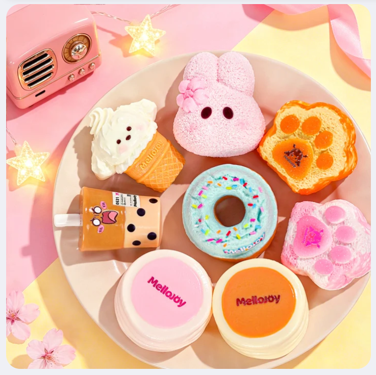 スクイーズ たべるな 牛乳果物プリン おもちゃ ゼリー 食品サンプル 食