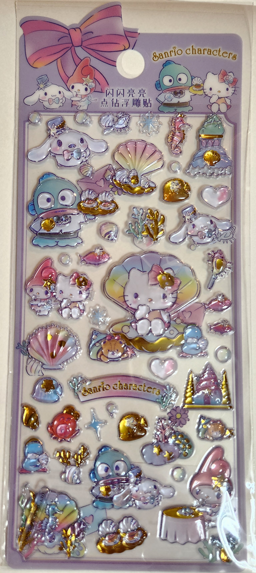 サンリオキャラクター ドロップシール うるちゅる プチドロップ風