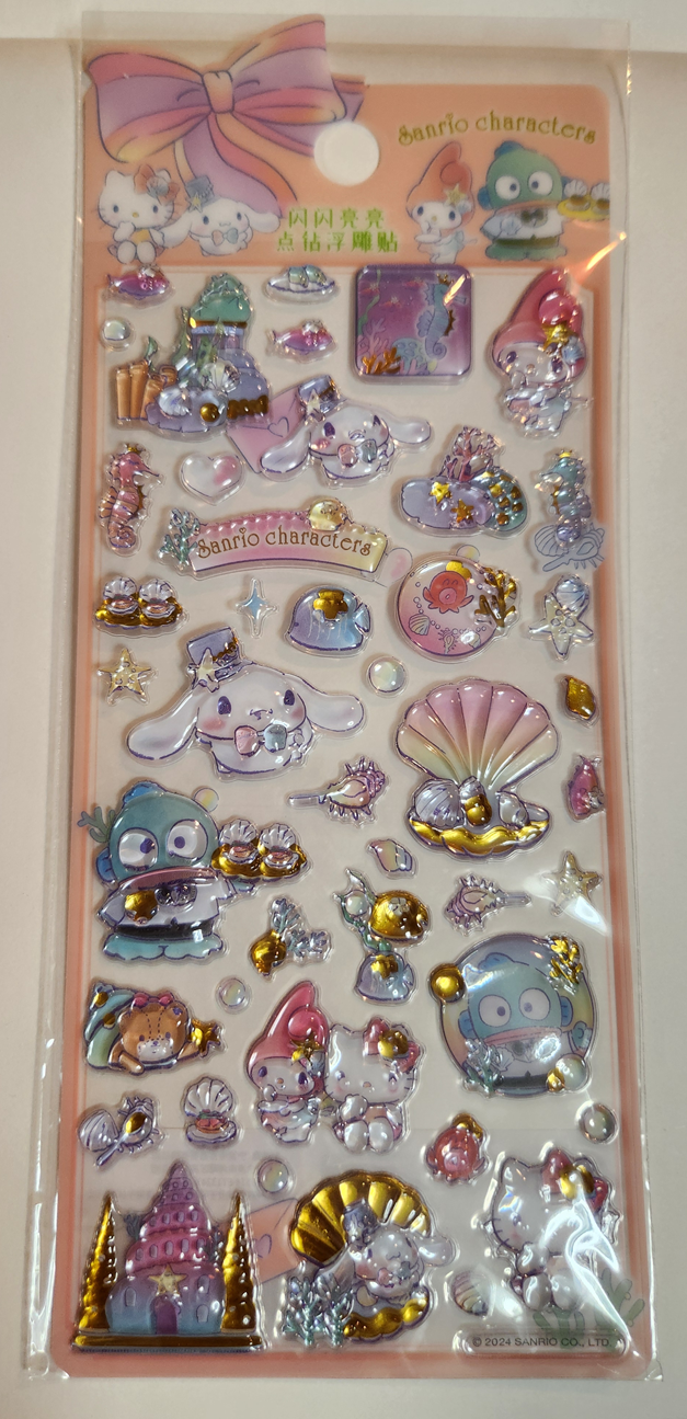 サンリオキャラクター ドロップシール うるちゅる プチドロップ風