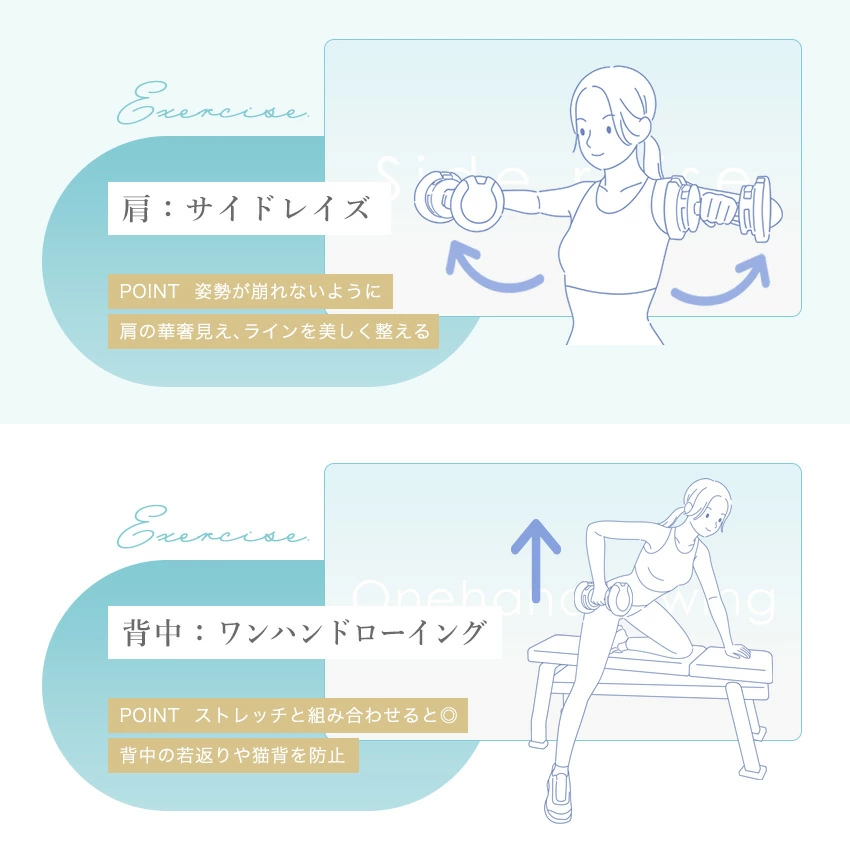 サイドレイズ/ワンハンドローイング