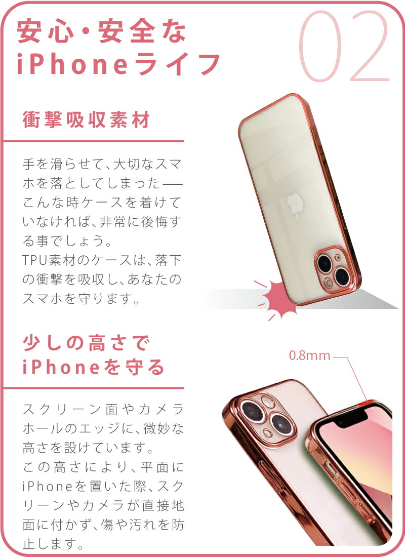 ガラスフィルム iPhone 14 ケース pro max 14 カバー 透明 シリコン