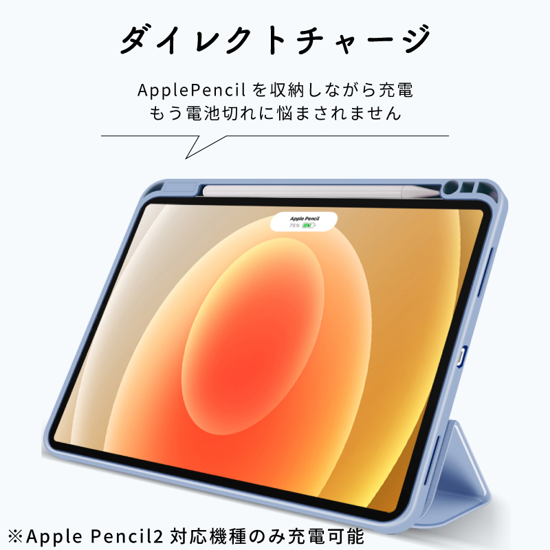 ガラスフィルム付 ペンシル収納 iPad Air 11インチ ケース M4 M3 M2
