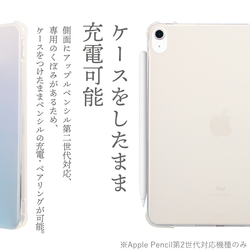 ペンシル収納 かわいい カラー iPad ケース 第10世代 Air4 Air5 10.9