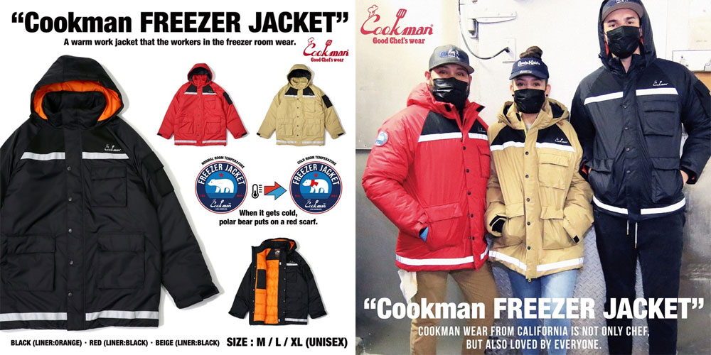 COOKMAN（クックマン） Freezer Jacket Black フリーザージャケット