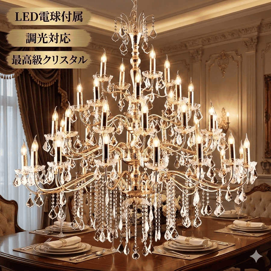シャンデリア 照明 照明器具 天井照明 アンティーク LED電球対応