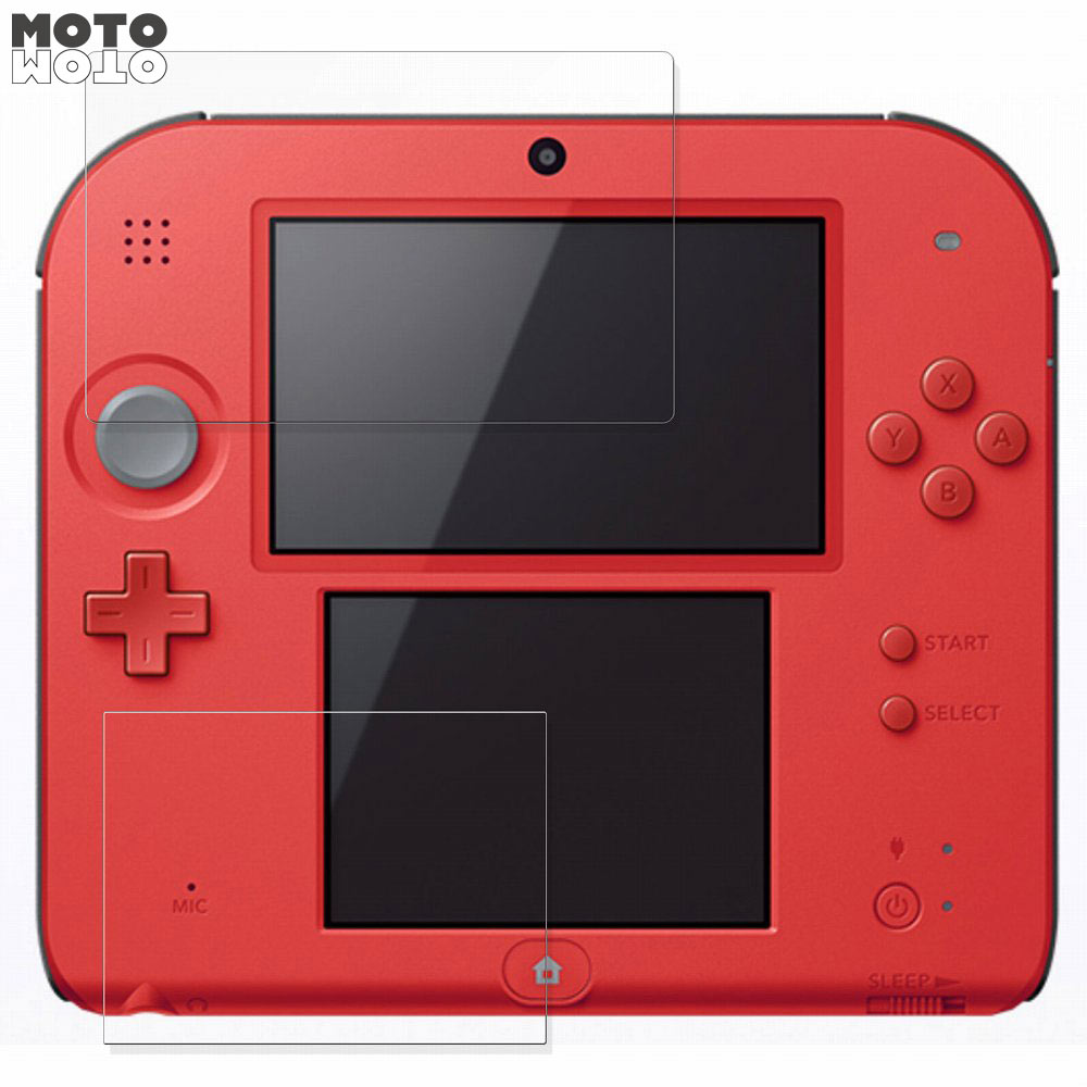 Nintendo ニンテンドー2DS( 上・下画面 ) 向けの フィルム 曲面対応 光沢仕様 ブルーライトカット保護フィルム 日本製｜motomoto